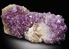 Quartz var. Amethyst from Saltman Prospect, Sweden, Maine