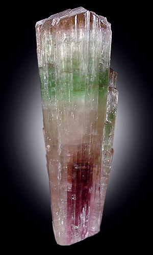 Mineral Specimens: Elbaite Tourmaline var. Bi-Color from Skardu Road, Gilgit District, Pakistan