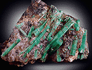 Beryl var. Emerald in Quartz from Wenshan, near Kunming, Yunnan Province, China