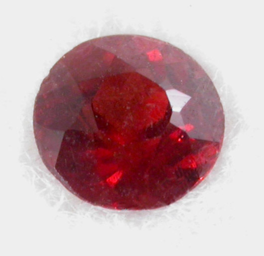 One of four faceted almandine garnets in a set from 165th Street and Riverside Drive 