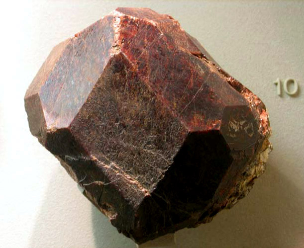 Large almandine garnet similar in size to the Subway Garnet from West 166th St. & Knowlton Place 