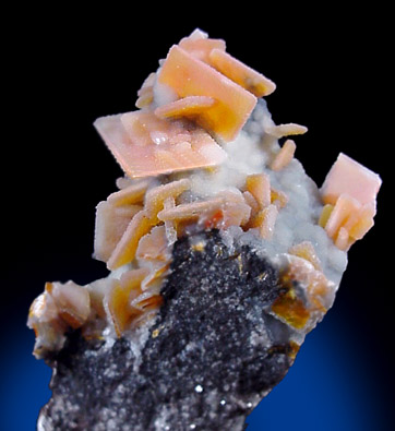 Mineral Specimens: Wulfenite with Quartz coating from Finch Mine, Hayden, Arizona