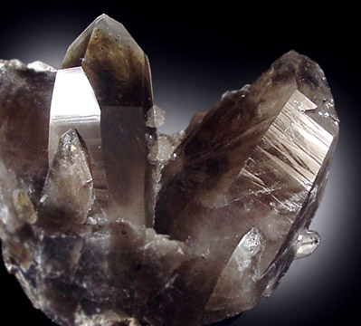 Mineral Specimens: Quartz var. Smoky from Peter's Pocket, N. Moat Mt., Bartlett, New Hampshire