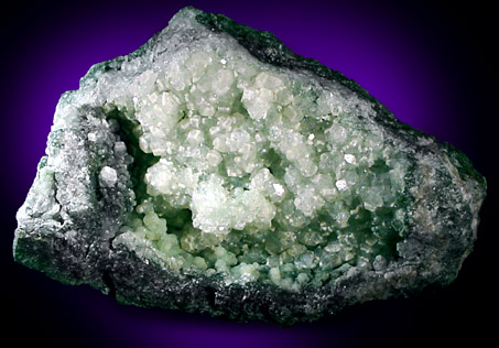 Mineral Specimens: Apophyllite on Prehnite from O & G Quarry, Southbury, Connecticut