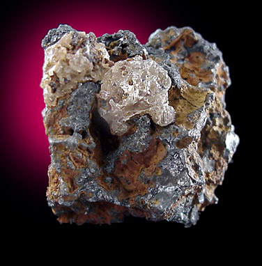 Cerussite on Tennantite from Tsumeb Mine, Otavi-Bergland District, Oshikoto, Namibia