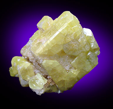 Sulfur from Miniera Racalmuto, Agrigento, Sicily, Italy