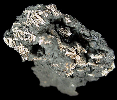 Silver on native Arsenic from Pöhla Mine, Schwarzenberg District, Erzgebirge, Saxony, Germany