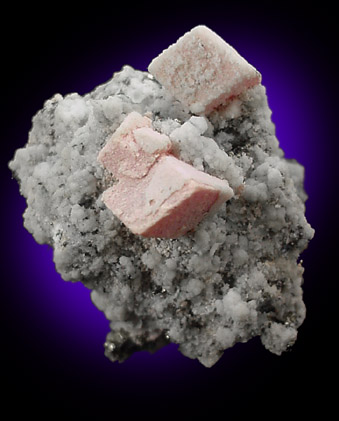 Rhodochrosite with Pyrite, Sphalerite, Quartz from American Tunnel, Sunnyside Mine, Eureka District, San Juan County, Colorado