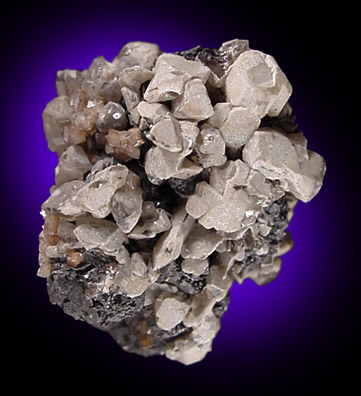 Hydrocerussite on Galena from Tsumeb Mine, Otavi-Bergland District, Oshikoto, Namibia