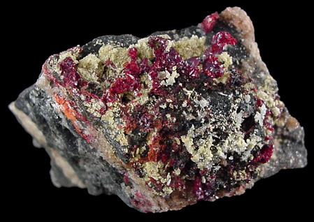 Proustite from Marienberg, Saxony, Germany