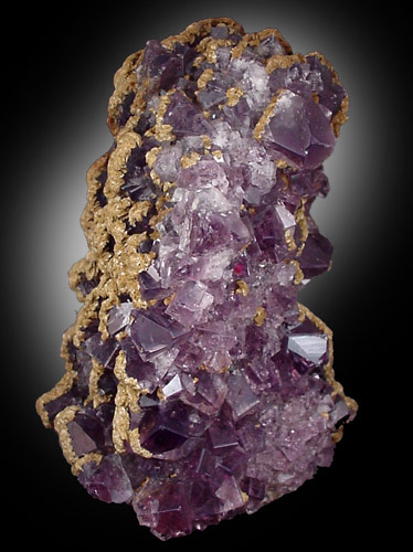 Fluorite (twinned) with Siderite from West Cumberland Iron Mining District, Cumbria, England