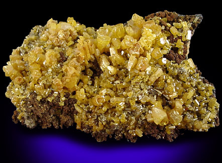 Mimetite on Cesarolite from Guatomo Mine, near Tham Thalu, south of Hat Yai, Yala Province, Thailand