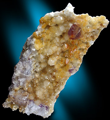 Fluorite on Quartz with Phillipsite from Thomaston Dam Railroad Cut, Thomaston, Litchfield County, Connecticut