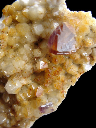 Fluorite on Quartz with Phillipsite from Thomaston Dam Railroad Cut, Thomaston, Litchfield County, Connecticut