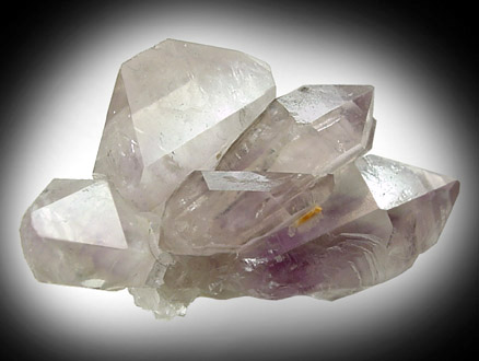 Quartz var. Amethyst from Intergalactic Pit, Stowe, Oxford County, Maine