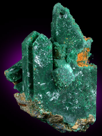 Malachite pseudomorph after Azurite from Tsumeb Mine, Otavi-Bergland District, Oshikoto, Namibia