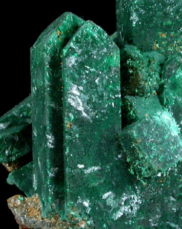 Malachite pseudomorph after Azurite from Tsumeb Mine, Otavi-Bergland District, Oshikoto, Namibia