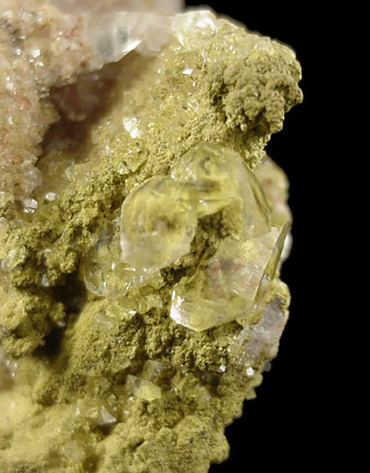 Calcite and Mottramite from Tsumeb Mine, Otavi-Bergland District, Oshikoto, Namibia