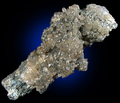 Smithsonite on Galena from Tsumeb Mine, Otavi-Bergland District, Oshikoto, Namibia