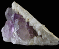 Quartz var. Amethyst from July 4th Pocket, Intergalactic Pit, Deer Hill, Stowe, Oxford County, Maine