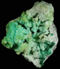 Chrysocolla on Quartz with Malachite from Lubumbashi, Katanga (Shaba) Province, Democratic Republic of the Congo