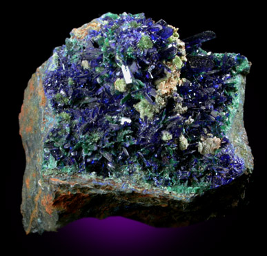 Azurite from Apex Mine, San Carlos, Mun. de Manuel Benavides, Chihuahua, Mexico