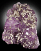 Apophyllite on Amethyst Quartz from Guanajuato, Mexico