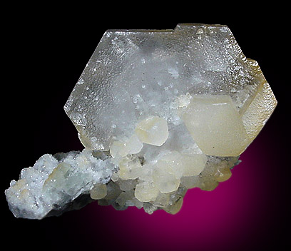 Calcite with Fluorite from Dalnegorsk, Primorskiy Kray, Russia