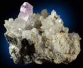 Quartz with Amethyst from July 4th Pocket, Intergalactic Pit, Deer Hill, Stowe, Oxford County, Maine