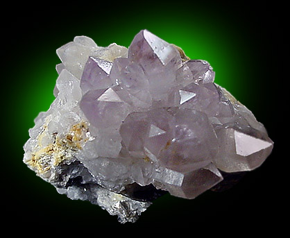 Quartz with Amethyst from Intergalactic Pit, Deer Hill, Stowe, Oxford County, Maine