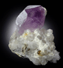 Quartz with Amethyst from Intergalactic Pit, Deer Hill, Stowe, Oxford County, Maine