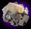 Calcite on Galena from Tri-State Lead-Zinc Mining District, near Joplin, Jasper County, Missouri
