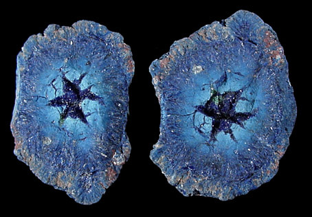 Azurite nodules from Blue Ball Mine, 4.8 km south of Miami, Gila County, Arizona
