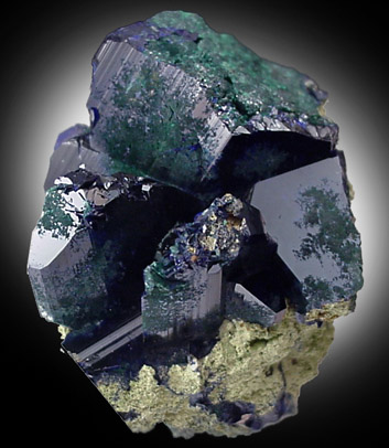 Azurite from Copper Queen Mine, Bisbee, Warren District, Cochise County, Arizona