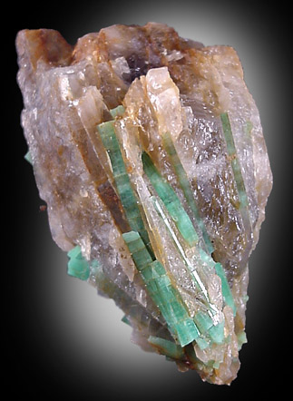 Beryl var. Emerald from Mount Dayakou tungsten mine, 6 km northeast of Mengdong village, Malipo County, Yunnan Province, China