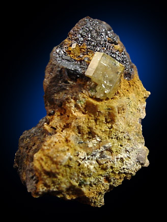 Mimetite on Cesarolite from Guatomo Mine, near Tham Thalu, south of Hat Yai, Yala Province, Thailand