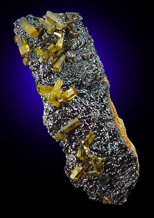 Mimetite on Cesarolite from Guatomo Mine, near Tham Thalu, south of Hat Yai, Yala Province, Thailand