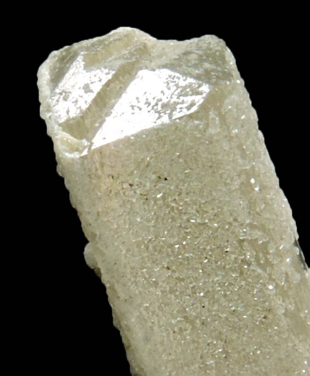Natrolite with partial coating of Heulandite from Chimney Rock Quarry, Bound Brook, Somerset County, New Jersey