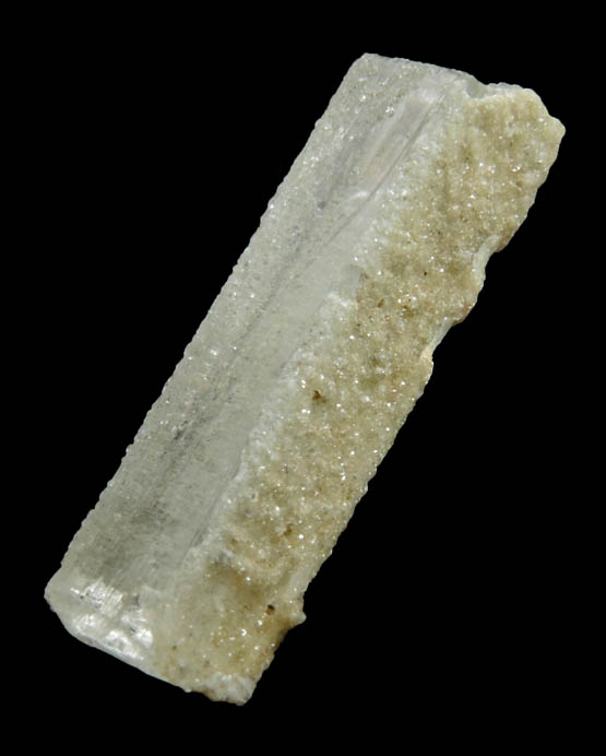 Natrolite with partial coating of Heulandite from Chimney Rock Quarry, Bound Brook, Somerset County, New Jersey