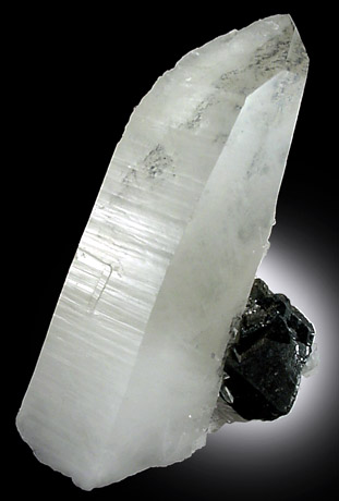 Tetrahedrite on Quartz from Pasto Bueno, Peru