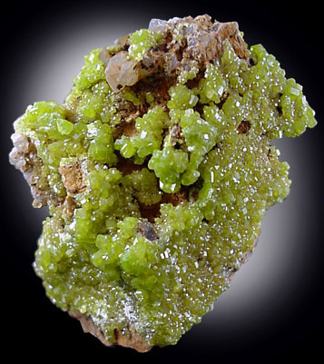 Pyromorphite from Mine des Farges, Ussel, Corrze, France