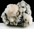 Calcite on Sphalerite from Naica District, Saucillo, Chihuahua, Mexico