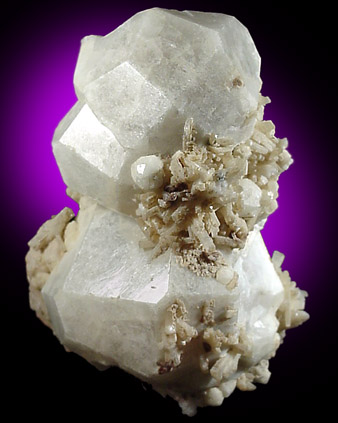 Analcime, Natrolite, Aegirine from Mont Saint-Hilaire, Qubec, Canada