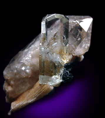 Beryl var. Aquamarine with Quartz from Shengus, Gilgit-Skardu Road, Gilgit District, Gilgit-Baltistan, Pakistan