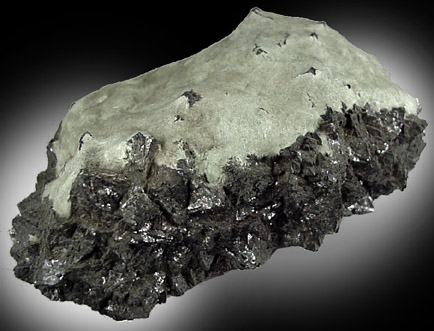 Byssolite over Magnetite from French Creek Mine, St. Peters, Pennsylvania