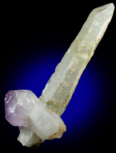 Quartz var. Amethyst Scepter from Deer Hill, Stow, Oxford County, Maine