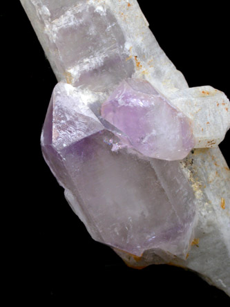 Quartz var. Amethyst from Deer Hill, Stow, Oxford County, Maine