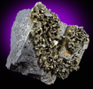 Marcasite on Galena from Baxter Springs, Kansas