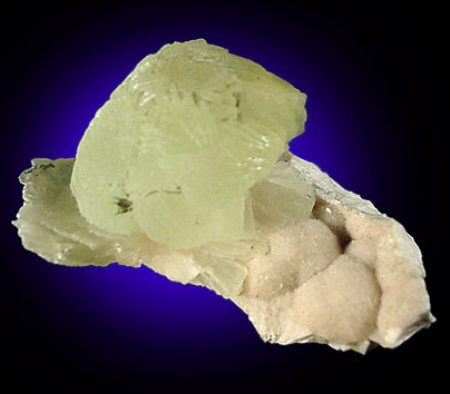 Prehnite on Pectolite from Millington Quarry, Bernards Township, Somerset County, New Jersey