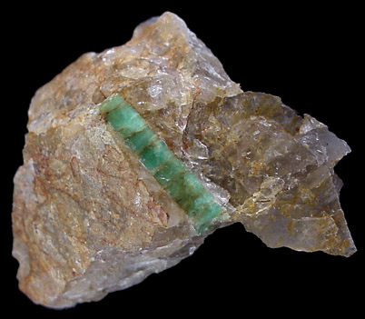 Beryl var. Emerald from Mount Dayakou tungsten mine, 6 km northeast of Mengdong village, Malipo County, Yunnan Province, China